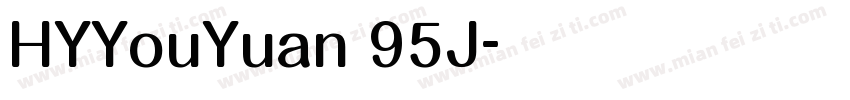 HYYouYuan 95J字体转换